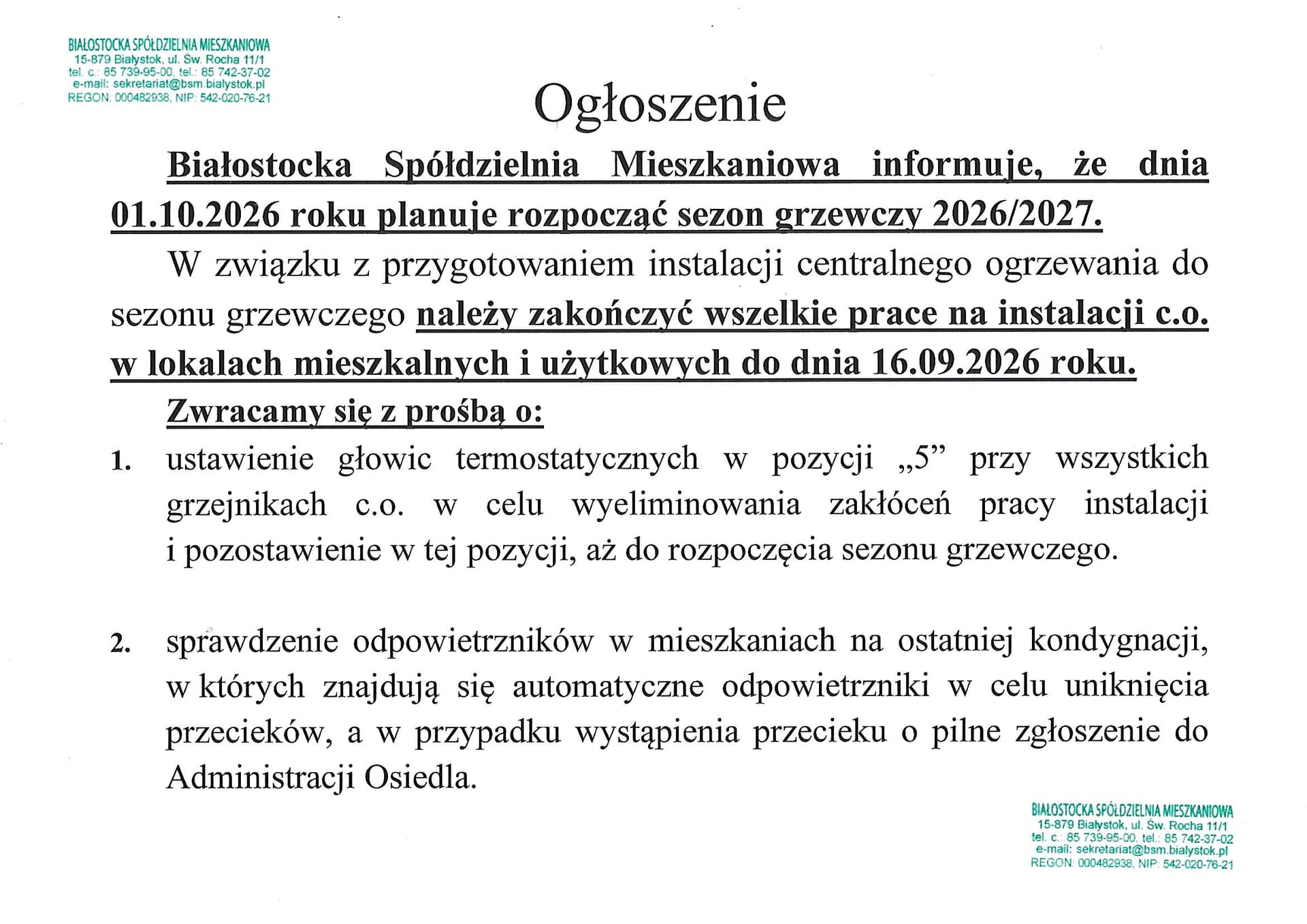 Białostocka SM: Białostocka Spółdzielnia Mieszkaniowa