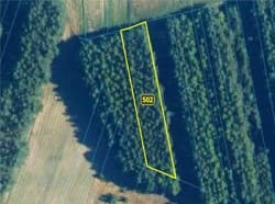 Działka nr 502 o pow. 0,11 ha